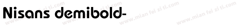Nisans demibold字体转换